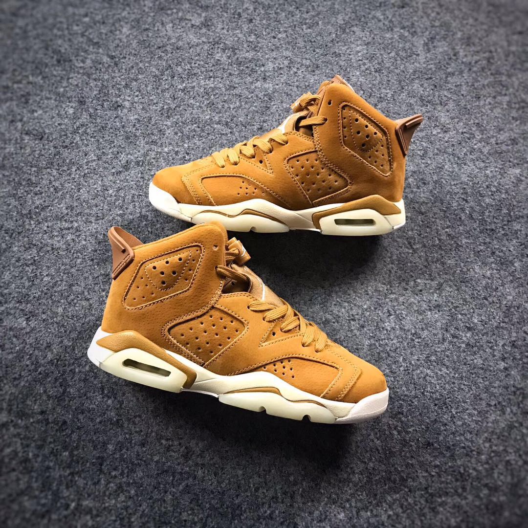 2017 Air Jordan 6 Wheat White Shoes